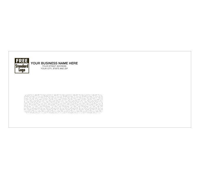 Business Envelopes - Custom Printed Single Window Confidential Envelope ...