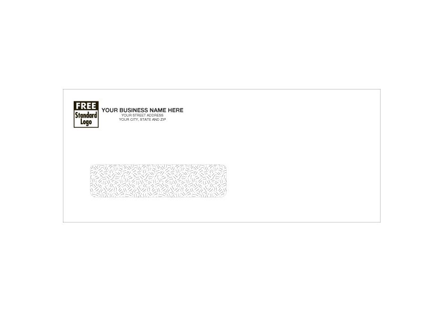 Product image for Single Window Check Envelope 8 3/4 x 3 5/8, Gummed Seal - Item# 91662