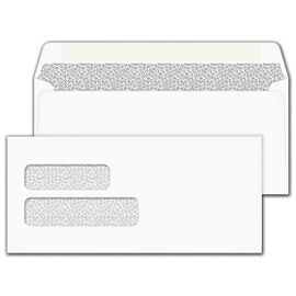 Business Envelopes - Custom Printed Double Window Envelope 6 3/16 x 3 3/4 -  91567 by Deluxe