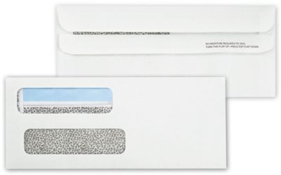 envelope seal self window double larger