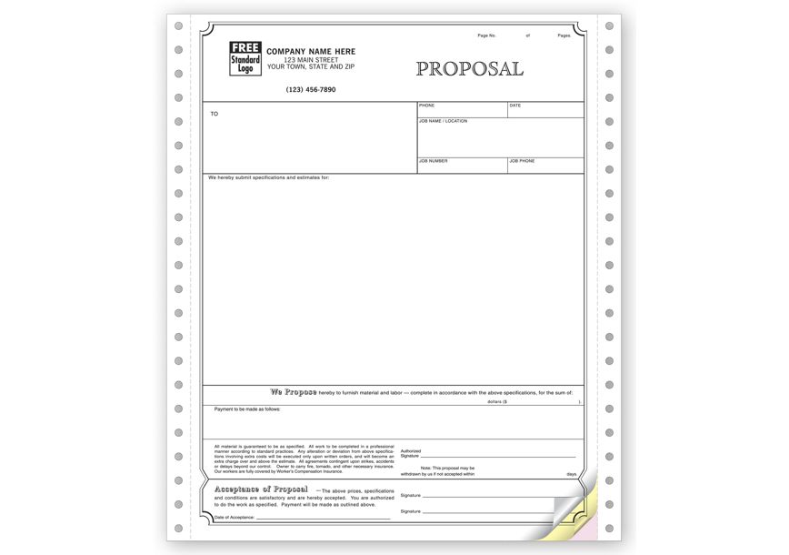 Product image for Proposals, Continuous, Classic - Item# 9250