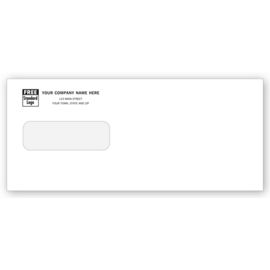 9301-Single Window Envelope, Gummed Seal, Small Window9301