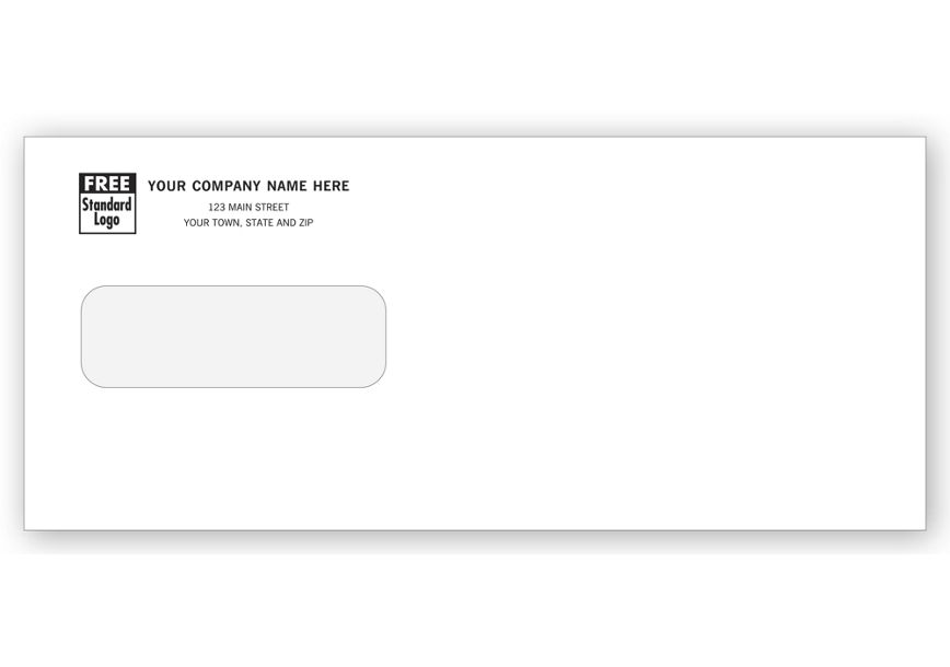 Product image for Single Window Envelope, Gummed Seal, Small Window - Item# 9301