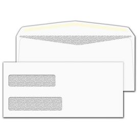 Business Envelopes - Custom Printed Double Window Envelope 6 3/16 x 3 3/4 -  91567 by Deluxe