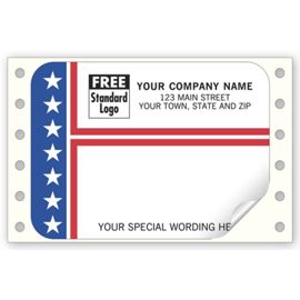 Stars and Stripes Nursing Home Label Pack