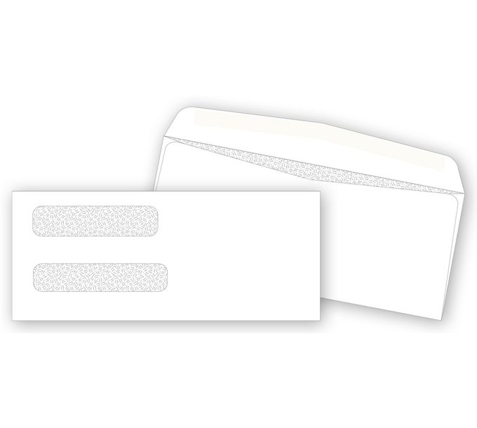 9379 Envelopes | Double Window Confidential Envelopes