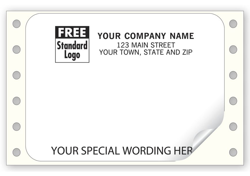 Product image for Mailing Labels, Continuous, White - Item# 9390