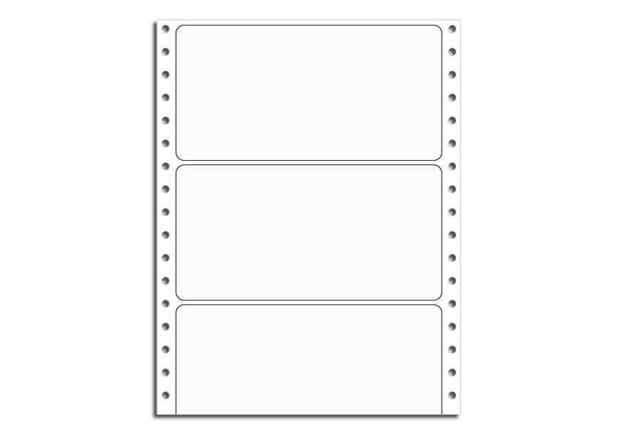 Product image for Mailing Labels, Continuous,White, Jumbo, Stock/Blank - Item# 9818
