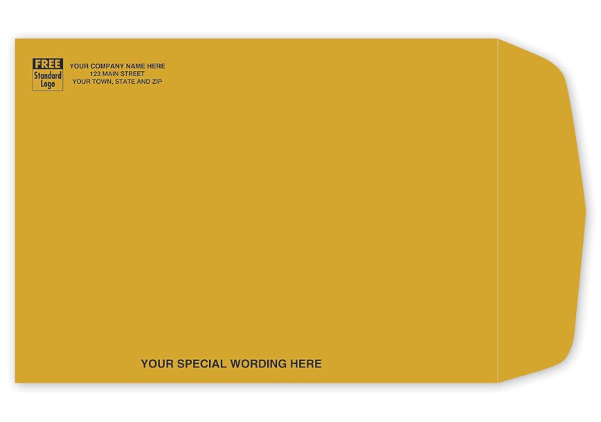Product image for 10 1/2 x 7 1/2 KRAFT BOOKLET ENVELOPE - Item# 98700