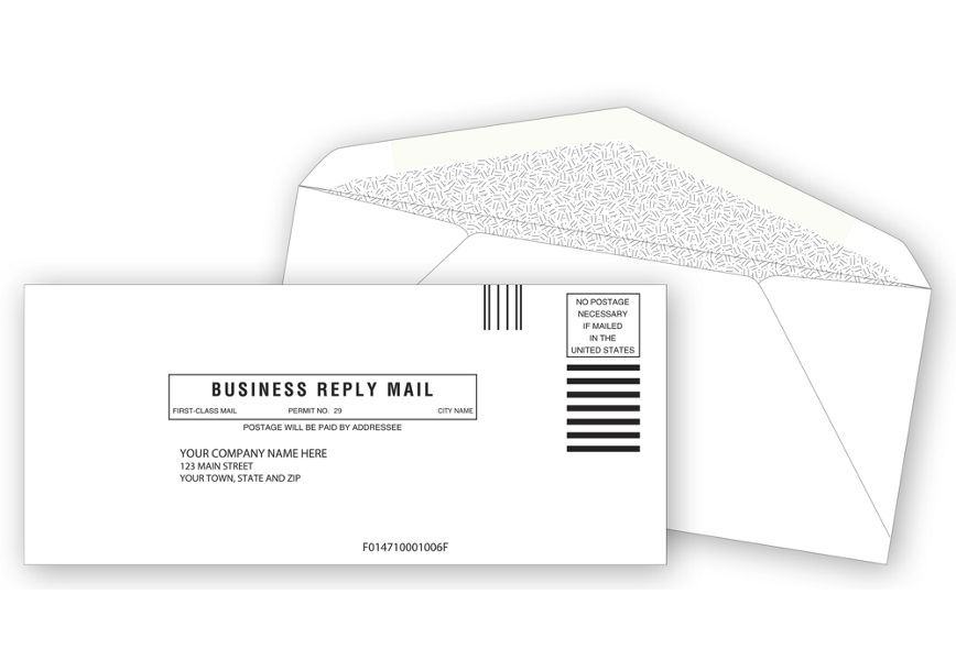 Business Envelopes Custom Printed 9 Business Reply Envelope 9BR by Deluxe