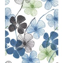 Floral Lines Tissue Paper, 20 x 30"