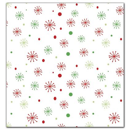 Seasons Greetings Snowflakes Tissue Paper, 20 x 30"