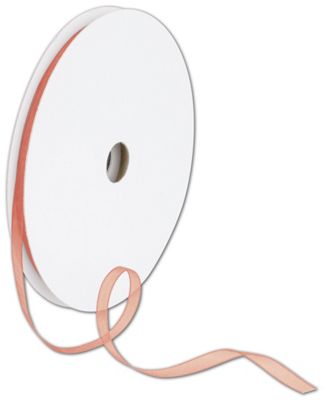 coral sheer ribbon