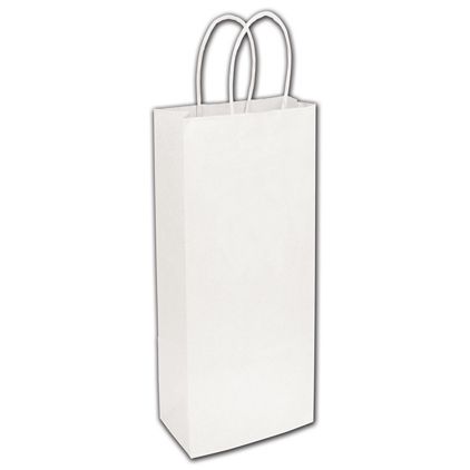 White Paper Shoppers Wine, 5 1/4 x 3 1/2 x 13"