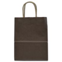 Brown Color-on-Kraft Shoppers, 8 1/4 x 4 3/4 x 10 1/2"