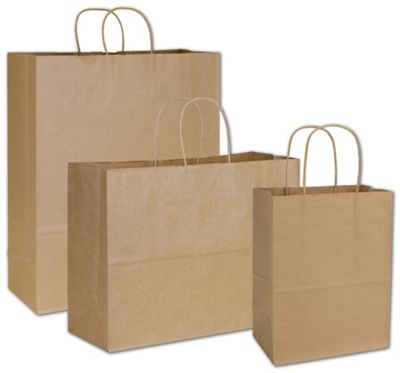 kraft paper shoppers