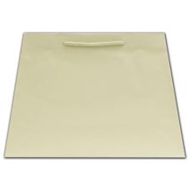Ivory Matte Inverted Trapezoid Euro-Totes, 12 1/2x5 1/4x11