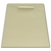 Ivory Matte Inverted Trapezoid Euro-Totes, 7 1/2x4x8 3/4"