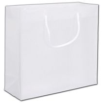 Clear Frosted Euro-Totes, 12 x 4 1/2 x 10"