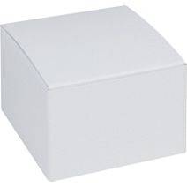 White One-Piece Gift Boxes, 3 x 3 x 2"