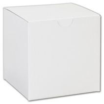 White One-Piece Gift Boxes, 4 x 4 x 4"