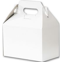 White Gable Boxes, 8 x 4 7/8 x 5 1/4"