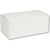 White One-Piece Gift Boxes, 10 x 5 x 4"