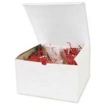 White One-Piece Gift Boxes, 10 x 10 x 6"