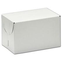White Two-Piece Expandable Boxes, 4 x 4 x 3"