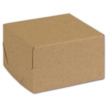 Natural Kraft Two-Piece Expandable Boxes, 5 x 5 x 3"