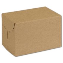 Natural Kraft Two-Piece Expandable Boxes, 6 x 4 x 4"