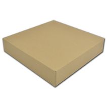 Kraft Two-Piece Gift Boxes, 12 x 12 x 2 1/2"