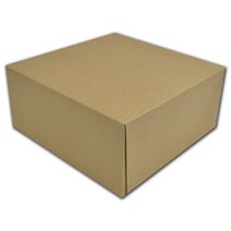 Kraft Two-Piece Gift Boxes, 12 x 12 x 5 1/2"