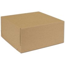 Natural Kraft Two-Piece Expandable Boxes, 12 x 12 x 5 1/2"