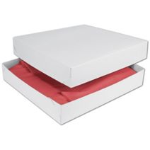 White Two-Piece Gift Boxes, 16 x 16 x 3"