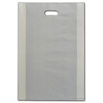 Ivory Frosted Die-Cut Shoppers, 14 x 3 x 21"