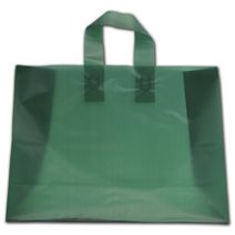 Evergreen Frosted Flex-Loop Shoppers, 16 x 6 x 12"