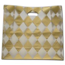 Harlequin Frosted Die-Cut Shoppers, 16 x 6 x 15"