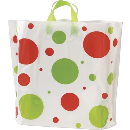 Holiday Spots High-Density Bags, 16 x 15" + 6" BG