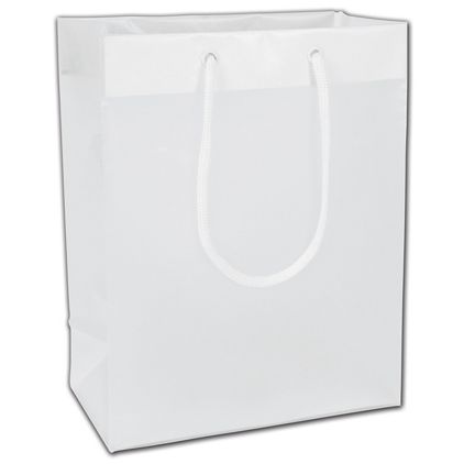 Clear Frosted Euro-Totes, 8 x 5 x 10"