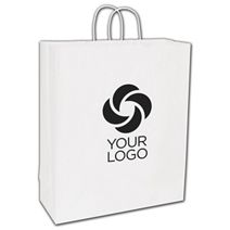 White Paper Shoppers Queen, 16 x 6 x 19"