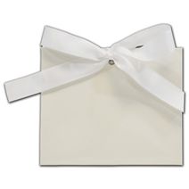 White Gloss Purse Style Gift Card Holders, 4 1/2x2x3 3/4"