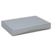 Silver Pop-Up Gift Card Boxes, 4 5/8 x 3 3/8 x 5/8"