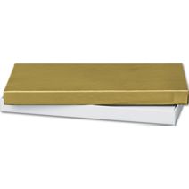 Gold Gift Certificate Boxes, 6 5/8 x 3 1/4 x 5/8"