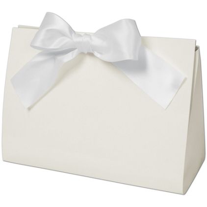 White Gloss Purse Style Gift Card Holders, 8x3 1/2x5 1/2"