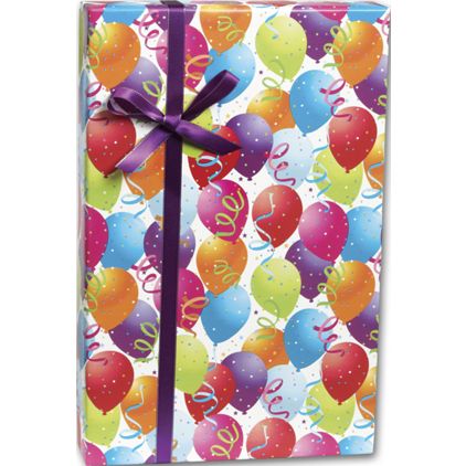 Balloon Gift Wrap, 30" x 208'
