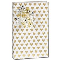 Golden Hearts Gift Wrap, 30" x 417'