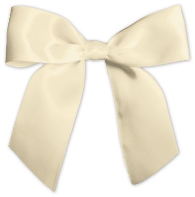 satin ribbon ivory