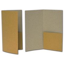 Kraft Designer Folders, 4 1/2 x 9"