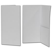 White Kraft Designer Folders, 4 1/2 x 9"